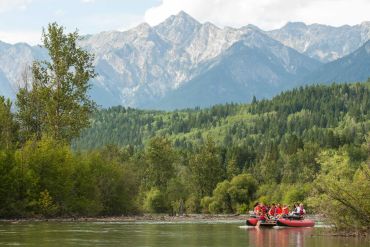 Cataraft Floating Downriver