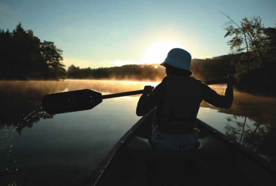 Paddler's Silhouette